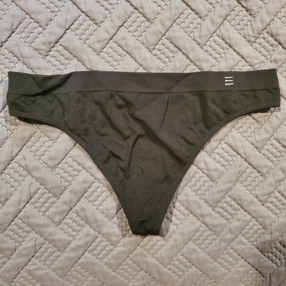 Branwyn Merino Wool Essential Thong – Black, Size M